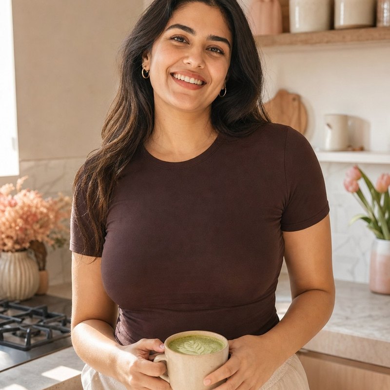 Wearing The Ease under a fitted t-shirt