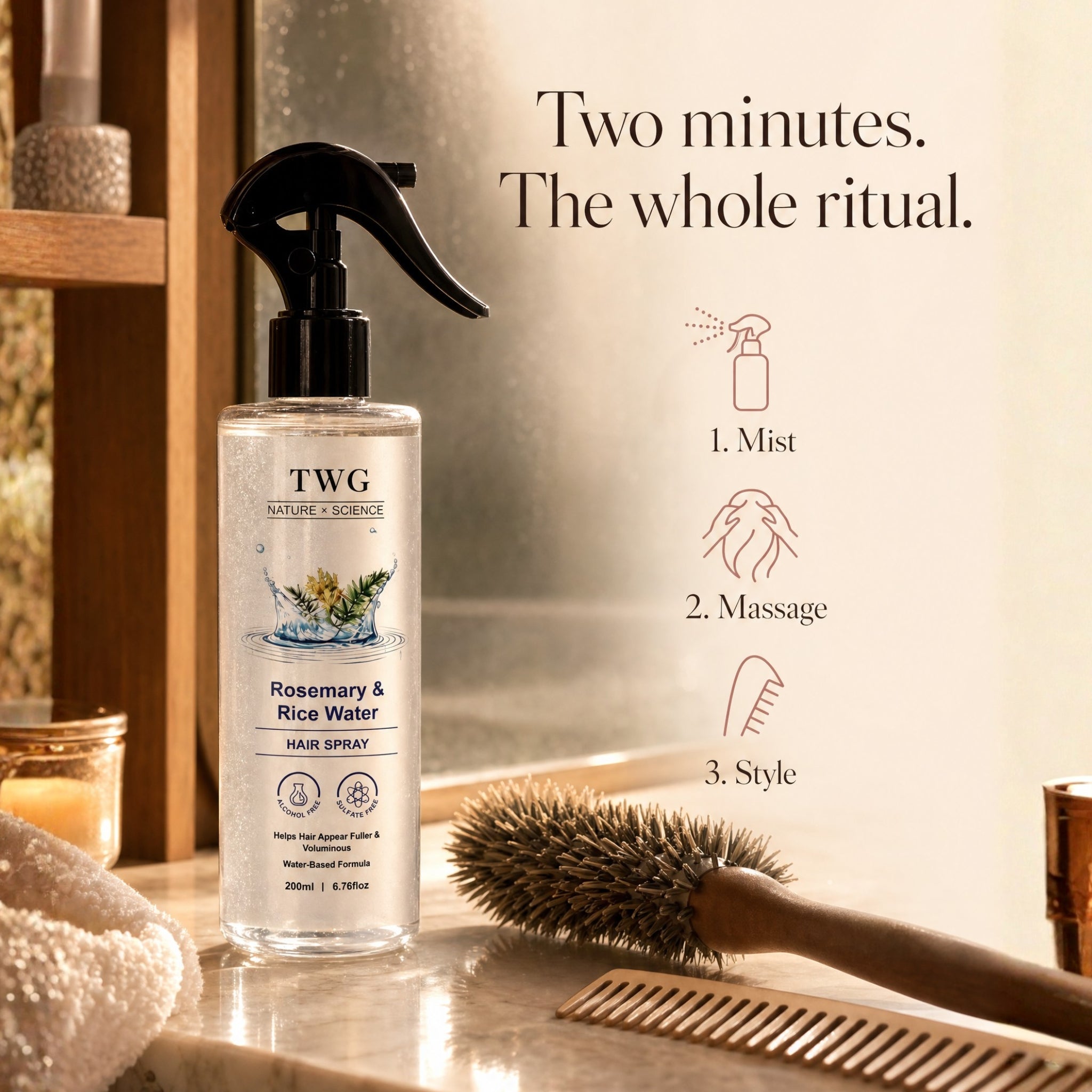 The Halo™ — Rosemary & Rice Water Hair Mist