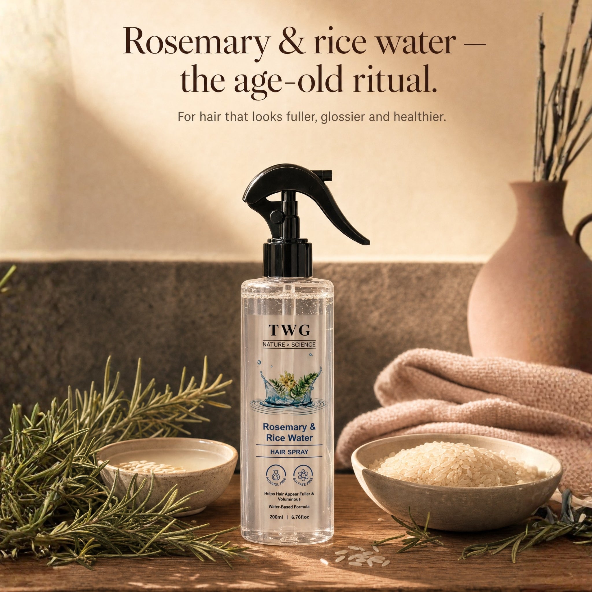 The Halo™ — Rosemary & Rice Water Hair Mist